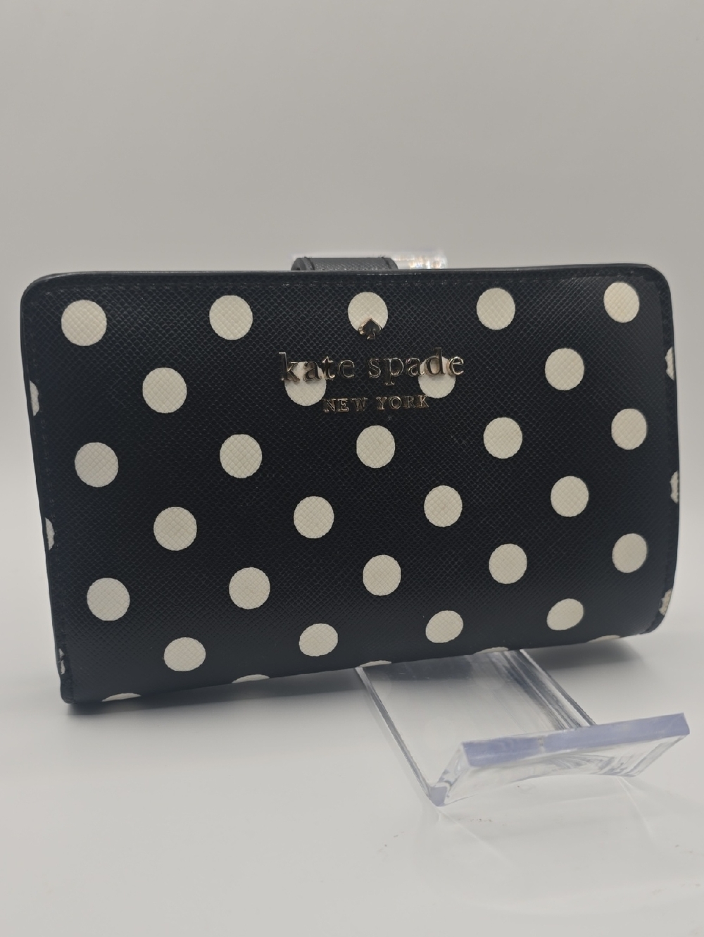 kate spade Black and White Polka Dot Wallet